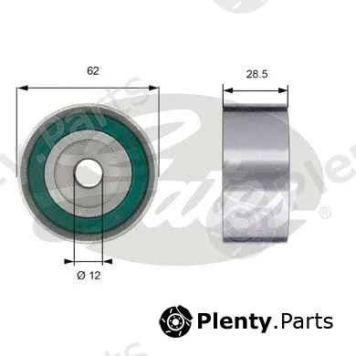 Gates T42192 — Deflection/Guide Pulley, timing belt PowerGrip®