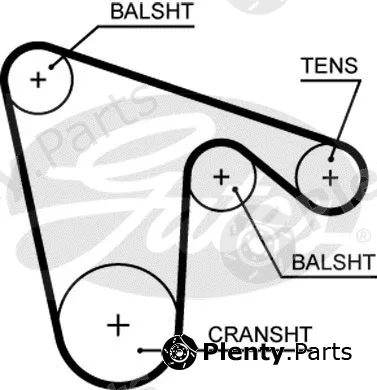 Gates 5620XS — Timing Belt PowerGrip®