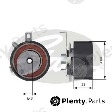 Gates T43115 — Tensioner Pulley, timing belt PowerGrip®