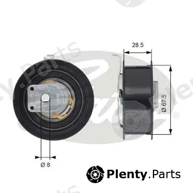 Gates T43110 — Tensioner Pulley, timing belt PowerGrip®