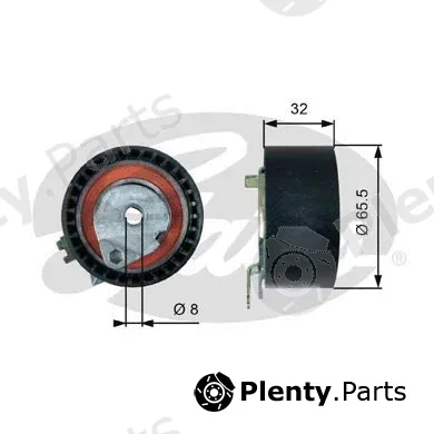 Gates T43236 — Tensioner Pulley, timing belt PowerGrip®