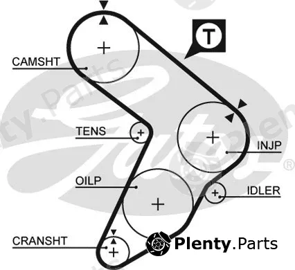 Gates 5087 — Timing Belt PowerGrip®
