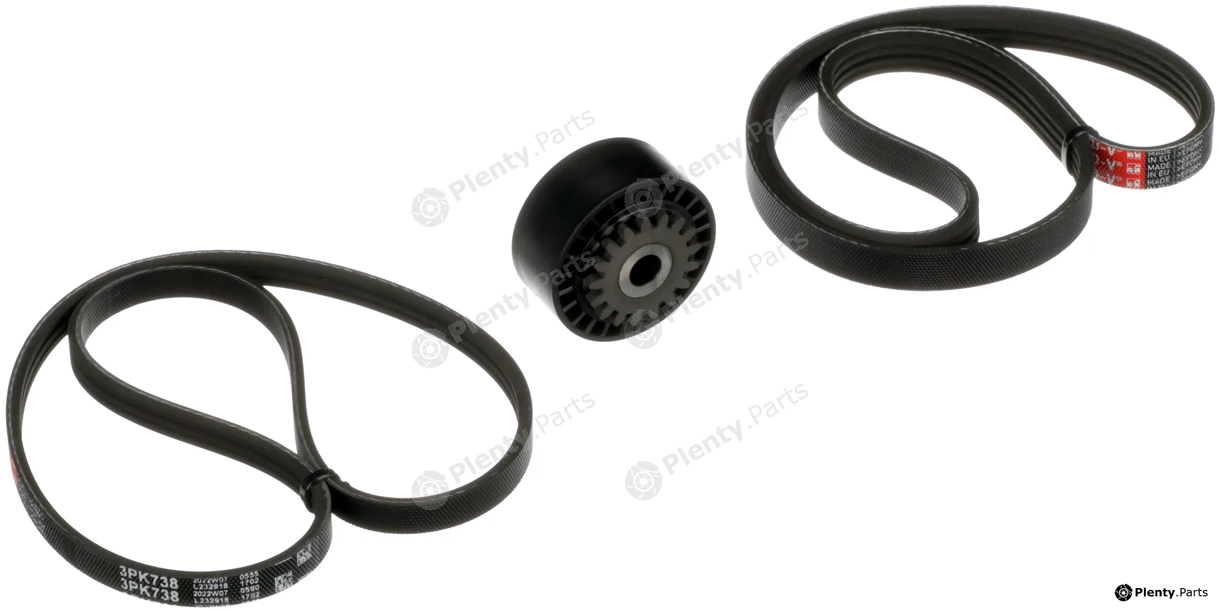 Gates K053PK738 — V-Ribbed Belt Set Micro-V® Kit
