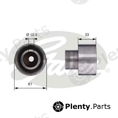 Gates T42054 — Deflection/Guide Pulley, timing belt PowerGrip®
