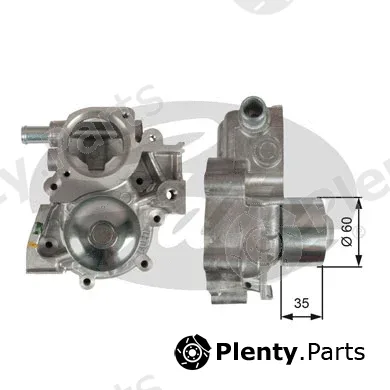Gates WP0109 — Water Pump, engine cooling