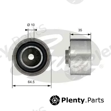 Gates T42153 — Deflection/Guide Pulley, timing belt PowerGrip®