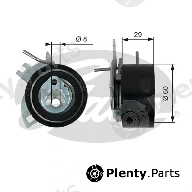 Gates T43246 — Tensioner Pulley, timing belt PowerGrip®
