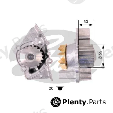 Gates WP0085 — Water Pump, engine cooling