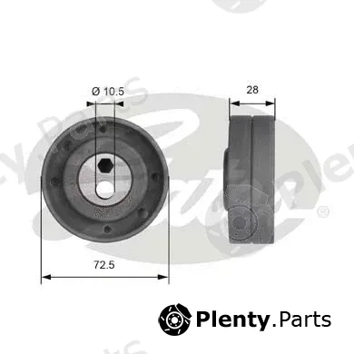 Gates T41259 — Tensioner Pulley, timing belt PowerGrip®