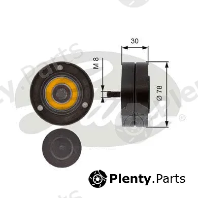 Gates T36236 — Deflection/Guide Pulley, V-ribbed belt DriveAlign®