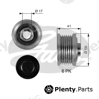 Gates OAP7052 — Alternator Freewheel Clutch DriveAlign®