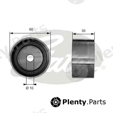 Gates T41040 — Deflection/Guide Pulley, timing belt PowerGrip®