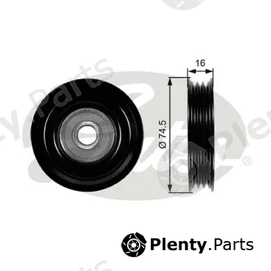 Gates T39028 — Tensioner Pulley, V-ribbed belt DriveAlign®