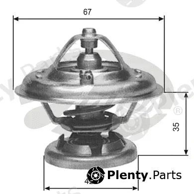 Gates TH12680G1 — Thermostat, coolant