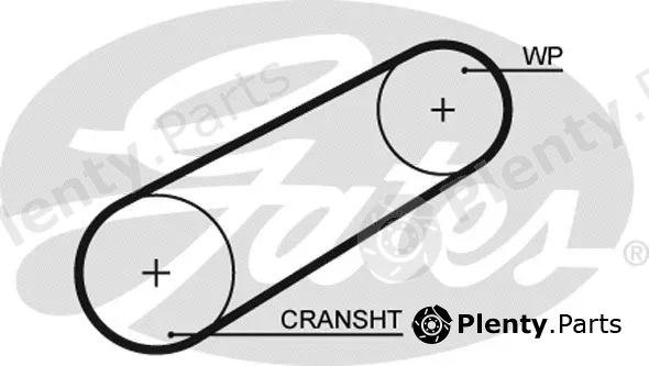 Gates 5042 — Timing Belt PowerGrip®