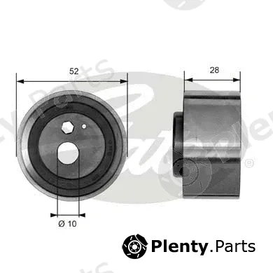 Gates T41032 — Tensioner Pulley, timing belt PowerGrip®