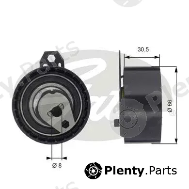 Gates T43034 — Tensioner Pulley, timing belt PowerGrip®
