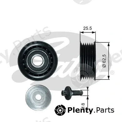 Gates T36736 — Deflection/Guide Pulley, V-ribbed belt DriveAlign®