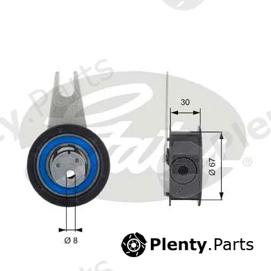 Gates T43041 — Tensioner Pulley, timing belt PowerGrip®
