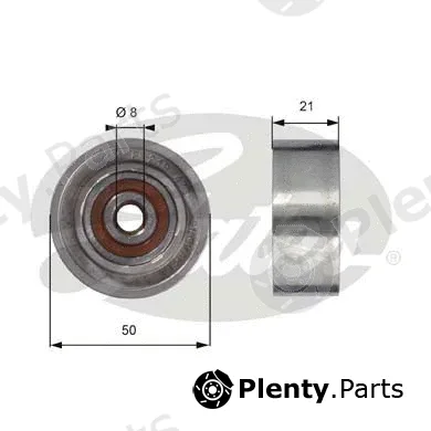 Gates T42098 — Deflection/Guide Pulley, timing belt PowerGrip®