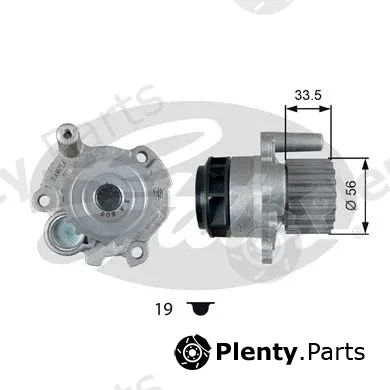 Gates WP0076 — Water Pump, engine cooling