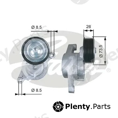 Gates T39279 — Belt Tensioner, V-ribbed belt DriveAlign®