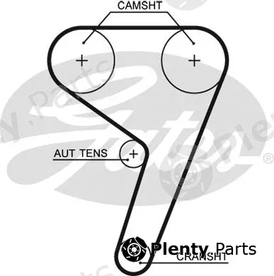 Gates 5433XS — Timing Belt PowerGrip®