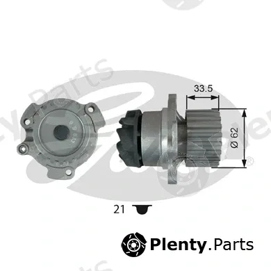 Gates WP0151 — Water Pump, engine cooling