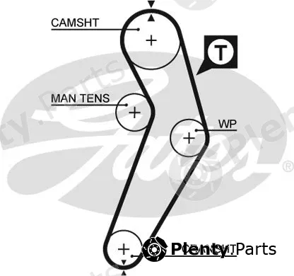 Gates 5473XS — Timing Belt PowerGrip®
