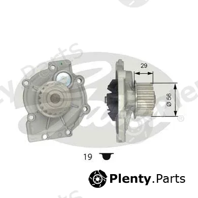 Gates WP0067 — Water Pump, engine cooling