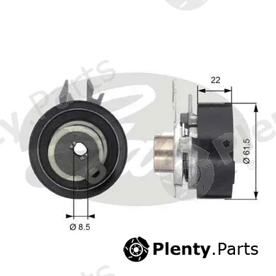 Gates T43061 — Tensioner Pulley, timing belt PowerGrip®