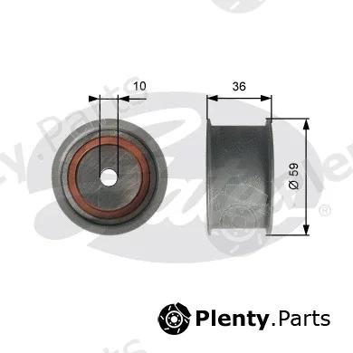 Gates T41227 — Deflection/Guide Pulley, timing belt PowerGrip®