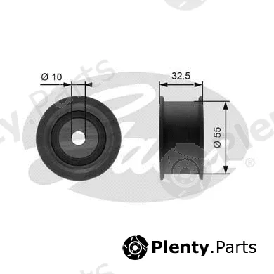Gates T41101A — Deflection/Guide Pulley, timing belt PowerGrip®