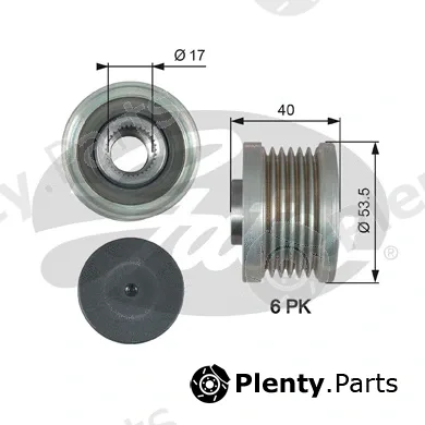 Gates OAP7179 — Alternator Freewheel Clutch DriveAlign®
