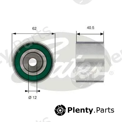 Gates T42156 — Deflection/Guide Pulley, timing belt PowerGrip®