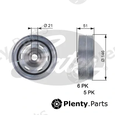 Gates TVD1083 — Belt Pulley, crankshaft DriveAlign®