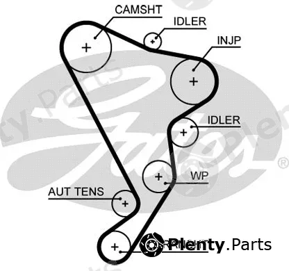 Gates 5661XS — Timing Belt PowerGrip®