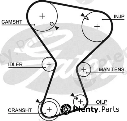 Gates 5072 — Timing Belt PowerGrip®