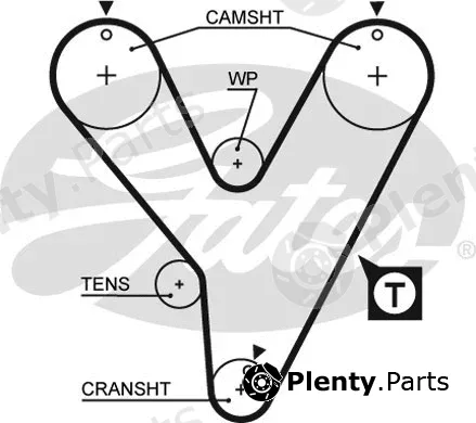 Gates 5228XS — Timing Belt PowerGrip®