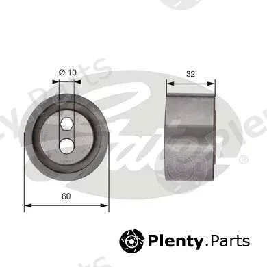 Gates T41166 — Tensioner Pulley, timing belt PowerGrip®