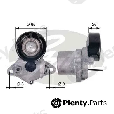 Gates T39123 — Belt Tensioner, V-ribbed belt DriveAlign®