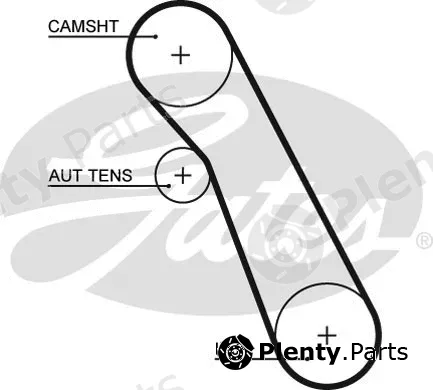 Gates 5541XS — Timing Belt PowerGrip®