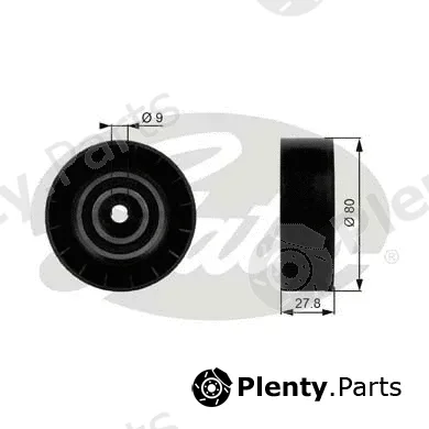 Gates T38046 — Deflection/Guide Pulley, V-ribbed belt DriveAlign®