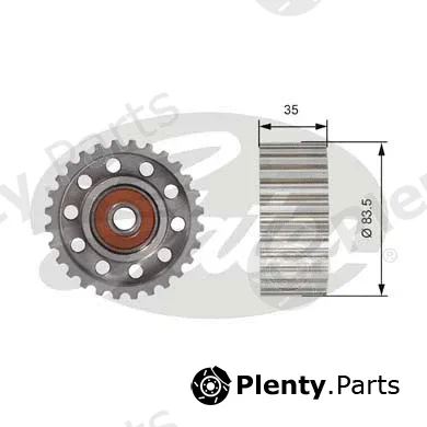 Gates T42100 — Deflection/Guide Pulley, timing belt PowerGrip®