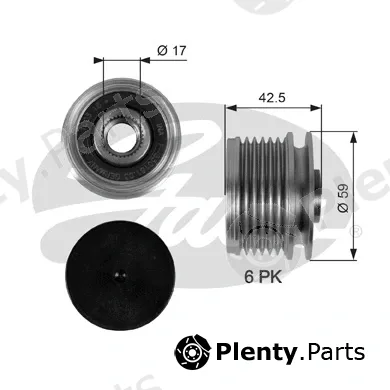 Gates OAP7106 — Alternator Freewheel Clutch DriveAlign®