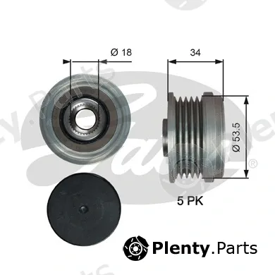 Gates OAP7202 — Alternator Freewheel Clutch DriveAlign®