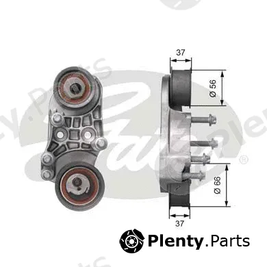 Gates T41221 — Tensioner Pulley, timing belt PowerGrip®