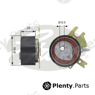 Gates T43089 — Tensioner Pulley, timing belt PowerGrip®