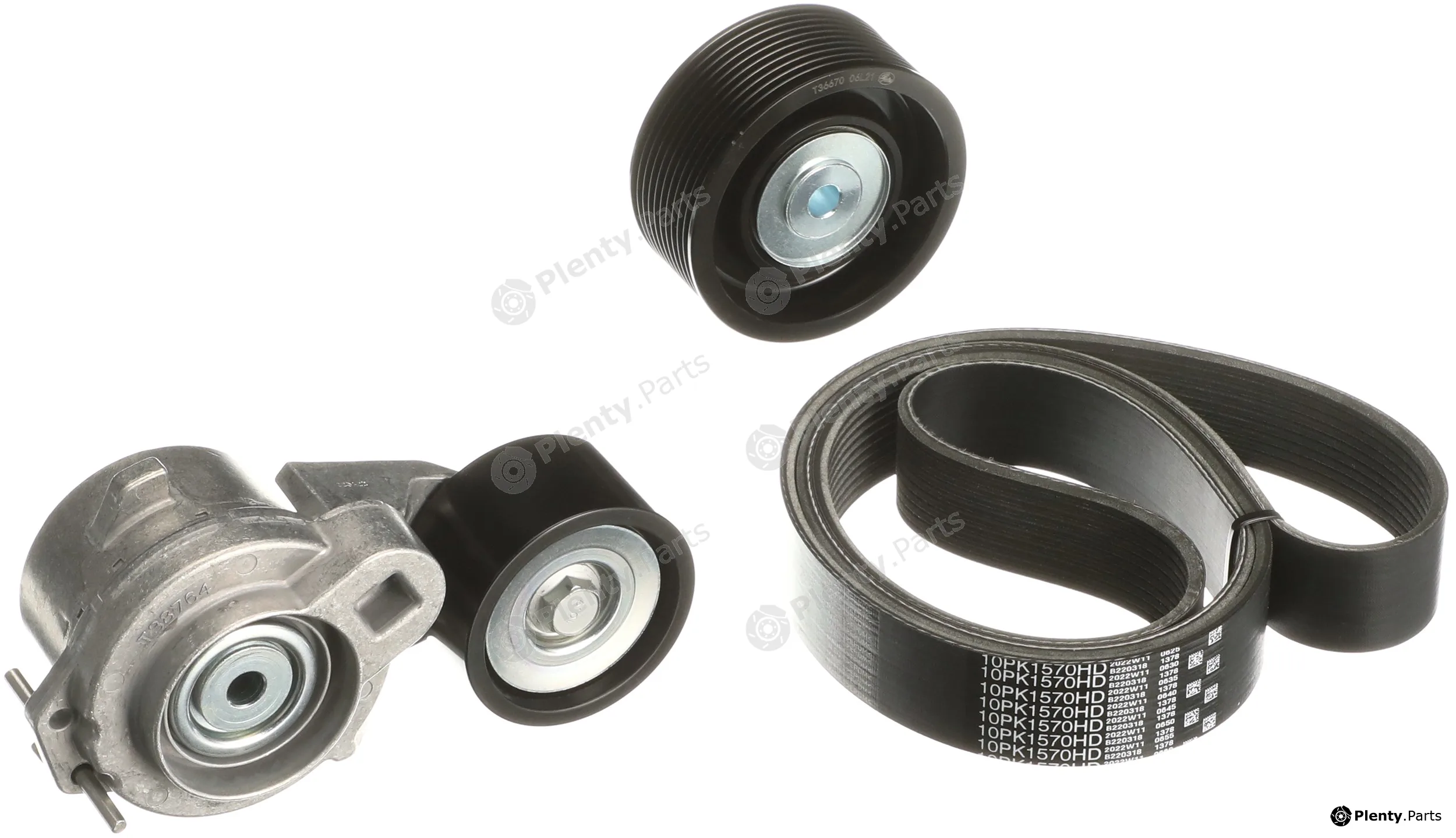 Gates K0410PK1570HD — V-Ribbed Belt Set FleetRunner™ Micro-V® Kit