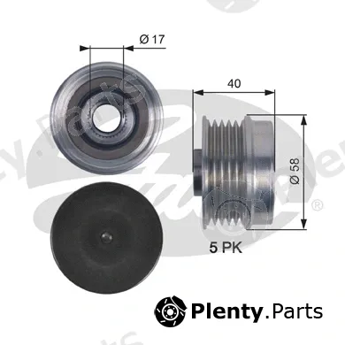 Gates OAP7132 — Alternator Freewheel Clutch DriveAlign®